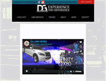 Tablet Screenshot of dg-limo.com